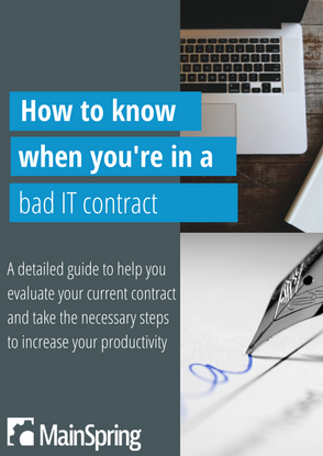 How to know when you're in a bad IT contract